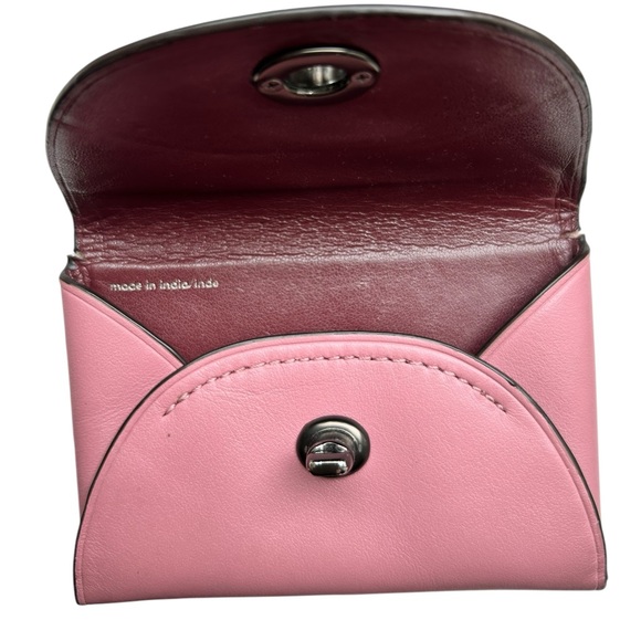 Coach Pink Leather Cardholder - Picture 2 of 2